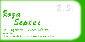 roza septei business card